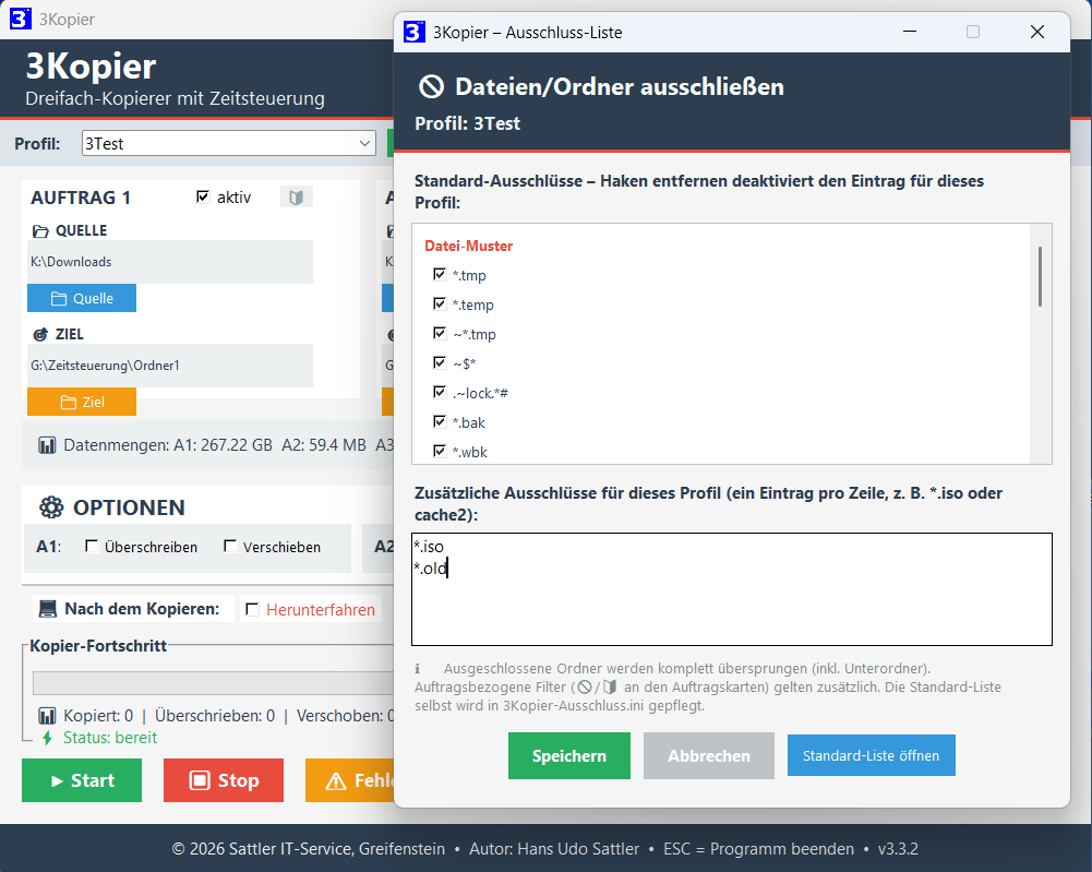S-IT-3Kopier Ausschluss-Liste