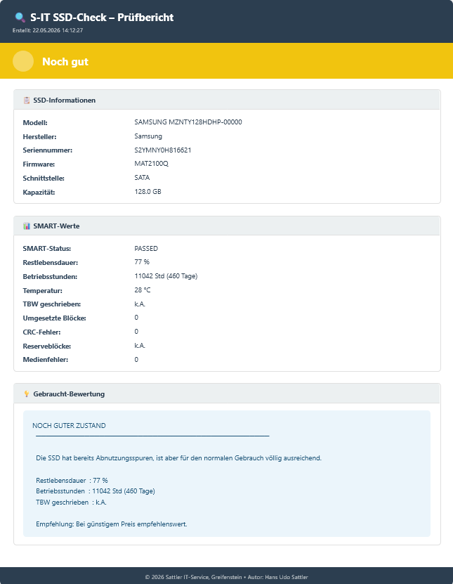 HTML-Kundenbericht